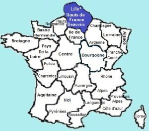 carte de France région Nord Pas-de-Calais carte de France région Nord Pas-de-Calais