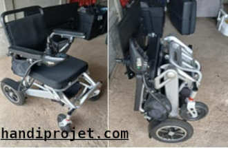 fauteuil roulant électrique pliable